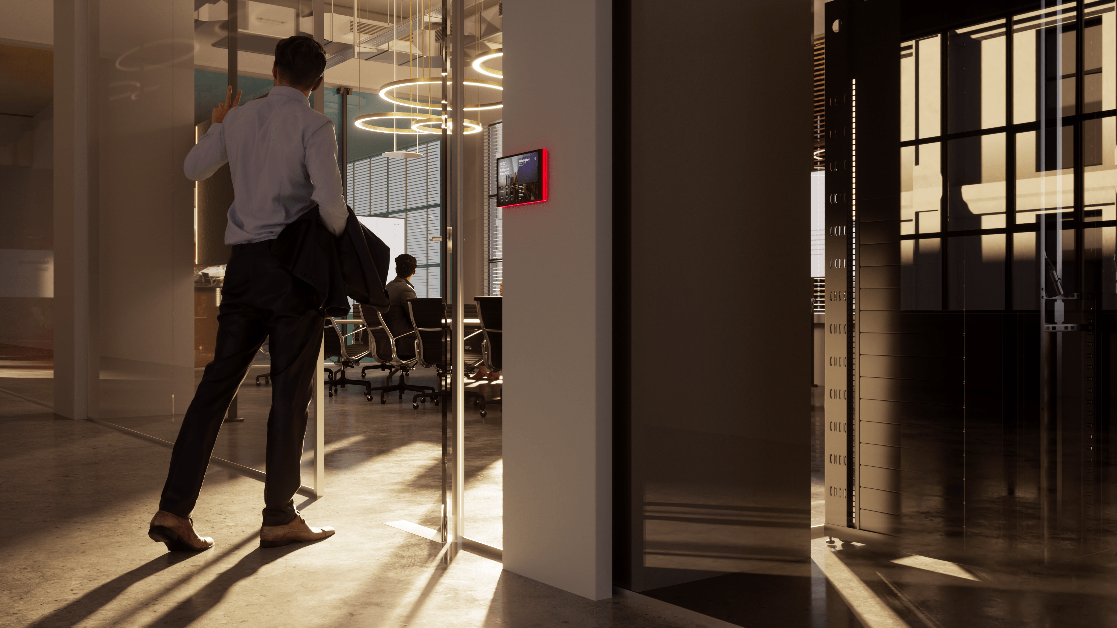 Professional conference room with access control